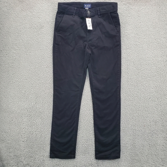The Children's Place Other - The Childrens Place Boys Chino Uniform Pants Size 12 Black NWT